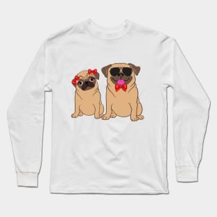 Pug couple Long Sleeve T-Shirt